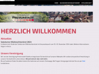 provorstadt.ch Webseite Vorschau