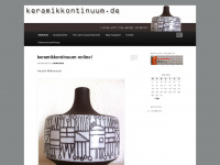 keramikkontinuum.wordpress.com Webseite Vorschau