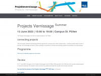 projektevernissage.fhstp.ac.at Webseite Vorschau