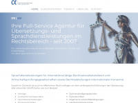 alpha-legal.eu Webseite Vorschau