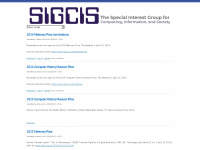 sigcis.org Webseite Vorschau