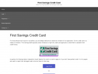 Firstsavingscreditcard.net