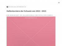 hallenturniere.ch Webseite Vorschau