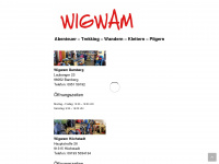 wigwam-outdoor.de Webseite Vorschau