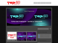 top20radio.tv Webseite Vorschau