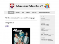 kulturweckerphilippsthal.de Webseite Vorschau