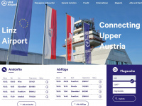 linz-airport.com Webseite Vorschau