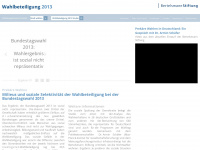 wahlbeteiligung2013.de Webseite Vorschau