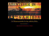 adventure-in-namibia.com Webseite Vorschau