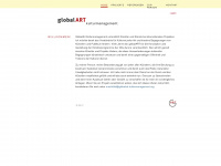 globalart-kulturmanagement.org Webseite Vorschau