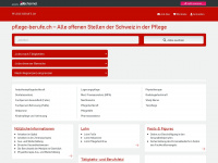 pflege-berufe.ch Webseite Vorschau