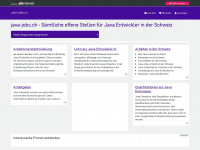 java-jobs.ch Webseite Vorschau