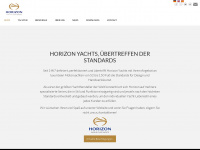 horizonyachteurope.com Webseite Vorschau
