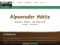 alpenroder-huette.de Webseite Vorschau