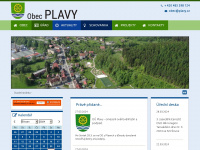 plavy.cz Webseite Vorschau