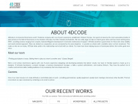 4dcode.net Webseite Vorschau