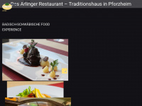 arlinger-restaurant.de Webseite Vorschau