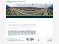 powerlines-products.com Webseite Vorschau