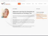 osteopathie-petrisberg.de Webseite Vorschau