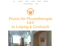 physiopraxisvv.de Webseite Vorschau