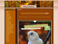 wellensittiche-kalender.de Webseite Vorschau