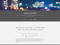 sarah-peters.com Webseite Vorschau