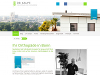 orthopädebonn.de Webseite Vorschau