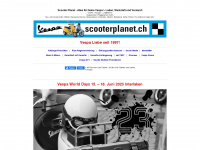 scooterplanet.ch Webseite Vorschau