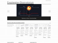exoplaneten-observatorium.de Webseite Vorschau