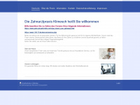 zahnarztpraxis-klimesch.de Webseite Vorschau