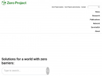 zeroproject.org Webseite Vorschau