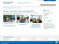 studienservice-lehrwesen.univie.ac.at Webseite Vorschau