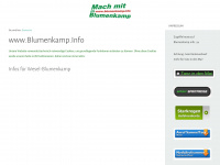 blumenkamp.info Webseite Vorschau