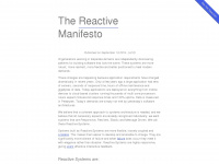 reactivemanifesto.org Webseite Vorschau
