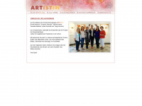 artistin.net Webseite Vorschau