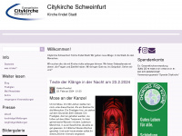 citykirche-schweinfurt.de Webseite Vorschau
