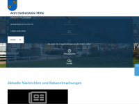 amt-ostholstein-mitte.de Webseite Vorschau