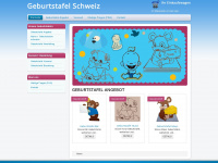 geburtstafel-schweiz.ch Webseite Vorschau