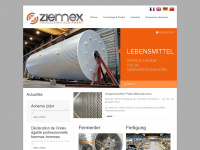ziemex.com Webseite Vorschau