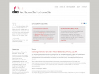 dka-kanzlei.de Webseite Vorschau