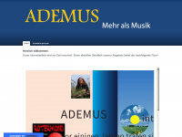 ademus.weebly.com Webseite Vorschau
