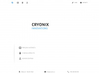 cryonix.cz Webseite Vorschau