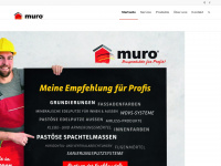 muro-bauprodukte.de Webseite Vorschau