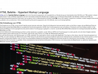 hypertext-markup-language.com Webseite Vorschau