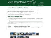 scheel-transporte.de Webseite Vorschau
