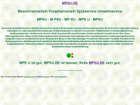 mpsu.de Webseite Vorschau