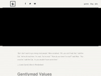 gentlymad.org Webseite Vorschau