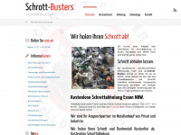 schrott-busters.de Webseite Vorschau