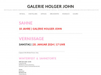 galerie-holgerjohn.com Webseite Vorschau