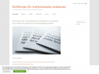 swissinvestorscode.ch Webseite Vorschau